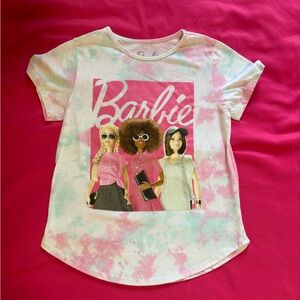 Barbie shirt and pink shorts set
